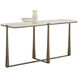 Cowell 64 X 20 inch White / Antique Brass Console Table